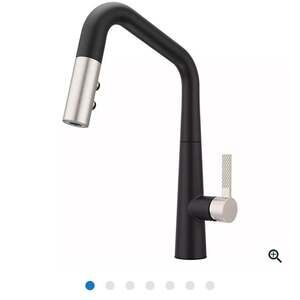 Asari GT529-ASRBGS Matte Black Spot Defense Stainless Steel Pull-Down Kitchen Fa